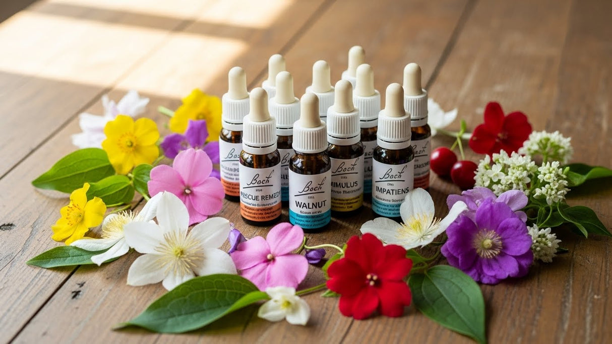 Bach flower tinctures with flowers