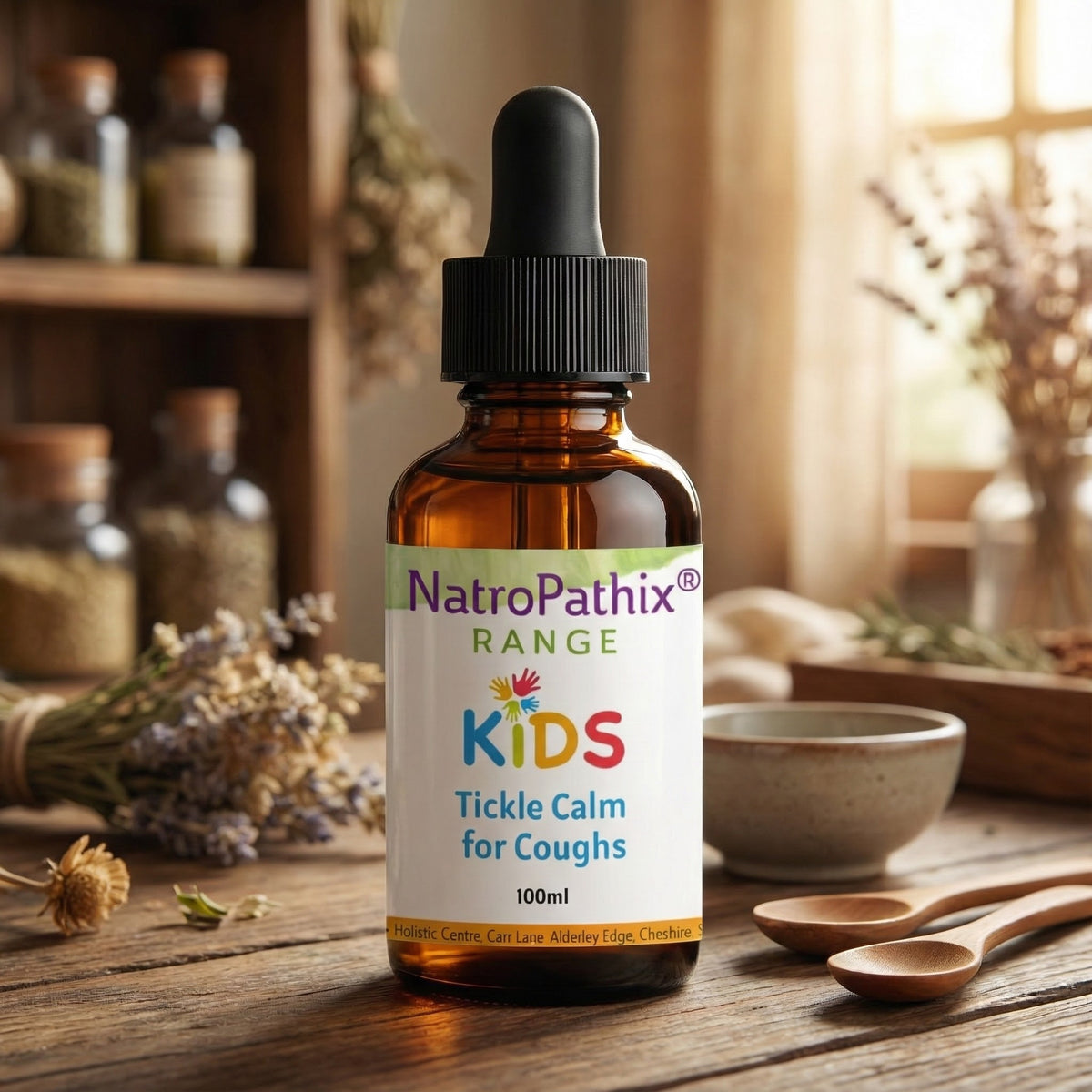 Kids Tickle Calm for Coughs 100ml tincture with herbs