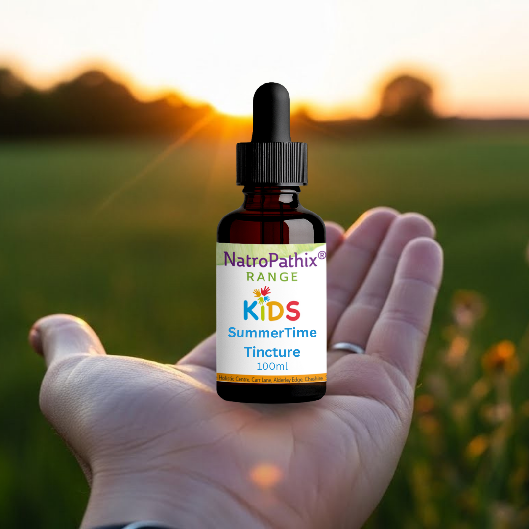 Kids SummerTime Tincture in hand outdoors