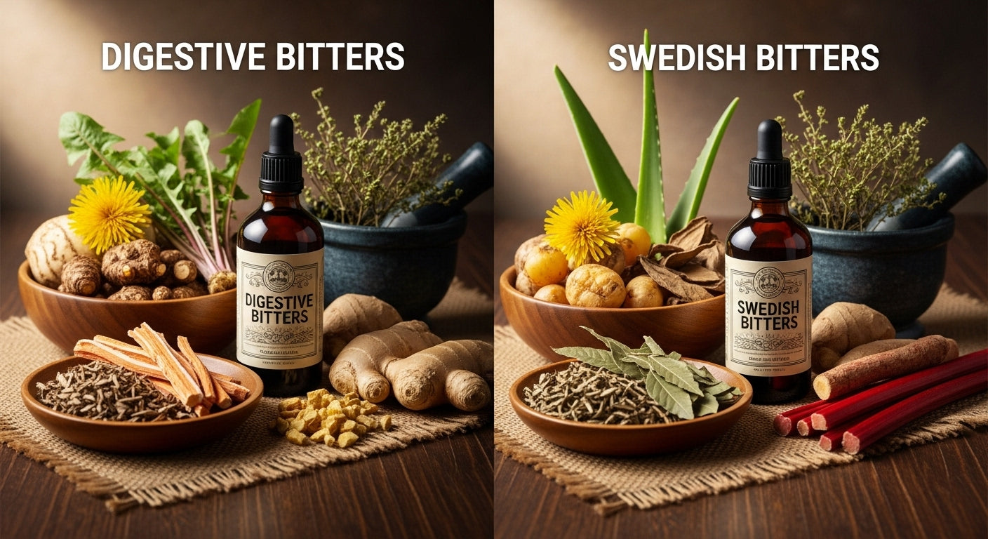Digestive Bitters versus Swedish Bitters