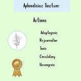 Aphrodisiac Formula for Women - 100ml: adaptogenic, rejuvenative, tonic, circulatory, neurogenic—an herbal sex tonic and natural libido booster designed to enhance vitality and arousal.