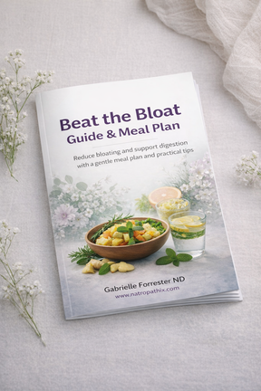 Beat the Bloat Guide and Meal Plan e-book cover