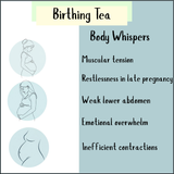 Birthing Tea - 100 gms offers gentle uterine support for pregnant women, helping ease tension, restlessness, weakness, overwhelm, and contractions—promoting comfort and preparation for birth.