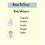 Drain & Clear Formula - 200ml: Feeling congested, sluggish, or dealing with swollen lymph nodes? Discover the benefits of this gentle herbal detox, designed to help your lymphatic system function at its best.