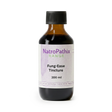 A brown bottle labeled "Fung-Ease tincture - 200ml" with a black cap, formulated to support antifungal care and manage fungal nail issues.