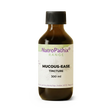 Brown bottle labeled “Mucous-Ease Tincture – 200/300ml” from the NatroPathix Range on a white background; this herbal tincture is formulated to help clear airways and relieve congestion.