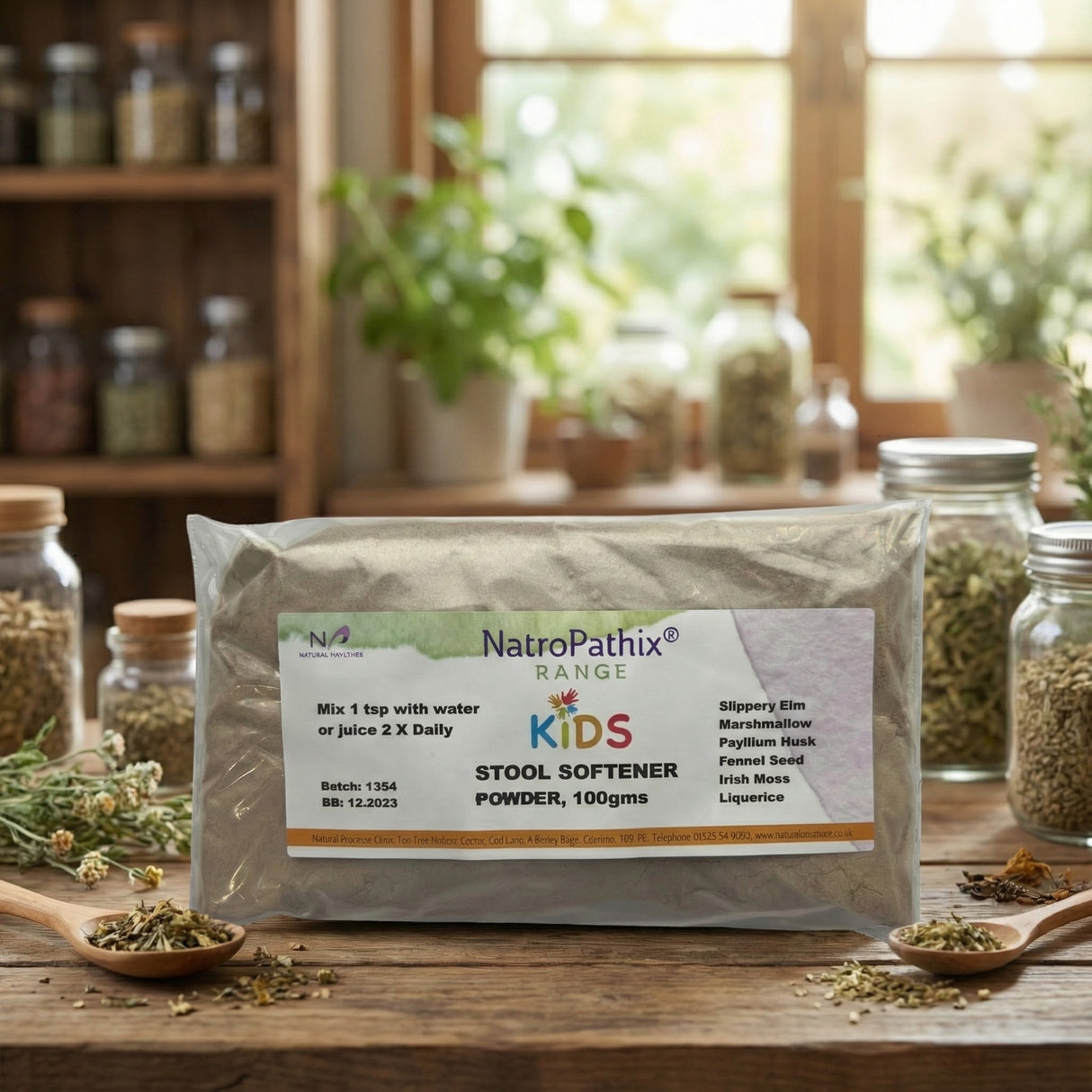 Kids Stool Softener Powder in a natural setting - 100 gms