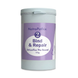 A 150g container of Bind & Repair Powder, featuring a purple and white label—an effective intestinal purifier formulated for colon detox and heavy metal removal.