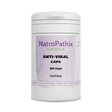 A white bottle labeled "Anti-Viral Herbs - 150 Capsules" supports your immune system with a targeted anti-viral blend.