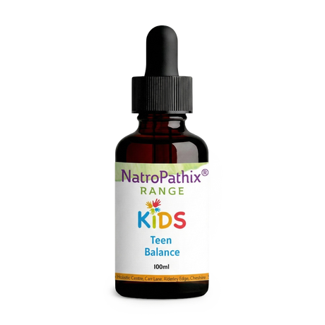 Kids Teen Balance 100ml tincture bottle on white background
