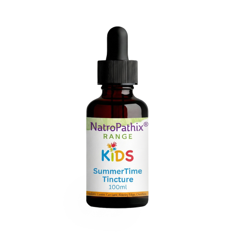 Kids SummerTime Tincture bottle on white background