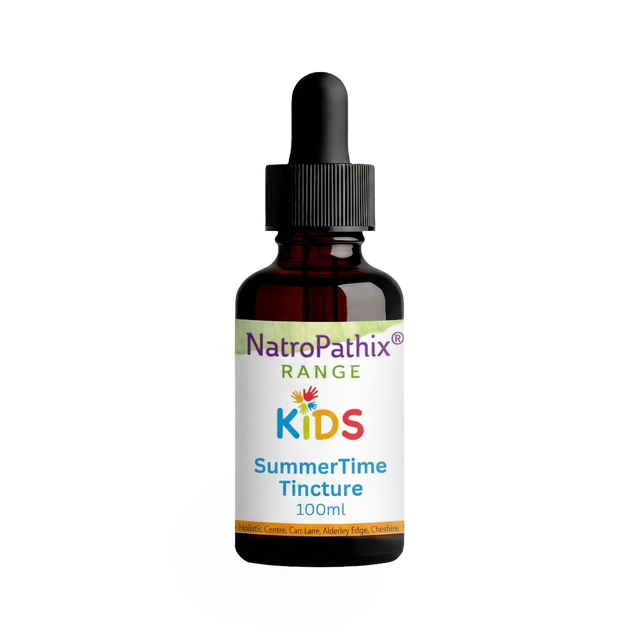 Kids SummerTime Tincture bottle on white background