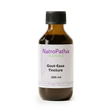 A brown bottle labeled "Gout-Ease Tincture - 200/300ml" with a black cap, formulated to help reduce uric acid for effective gout relief.