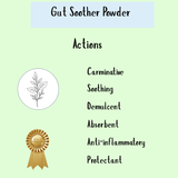 Gut Soother Powder actions infographic