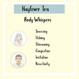 Hayfever Tea - 100gms: Relieve sneezing, itching, streaming, congestion, and irritation with this soothing herbal blend designed for natural hayfever relief and gentle immune support.