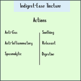 Indigest-Ease Tincture - 100 ml provides anti-gas, anti-inflammatory, spasmolytic, soothing, relaxant, and digestive support to help naturally relieve acidity.