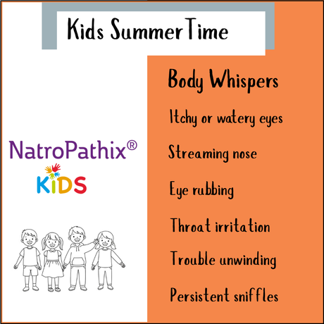 Kids SummerTime Tincture benefits list illustration