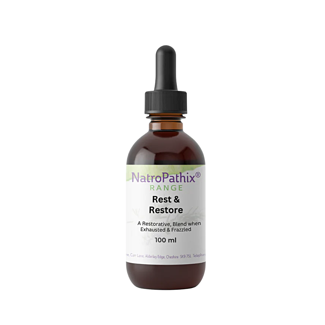Rest & Restore 100ml tincture bottle