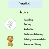 SereniKids - 100ml Tincture helps support emotional balance in kids by nourishing, calming, reducing overthinking, and providing natural stress relief with restorative and soothing effects.