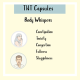 TNT - Co-Ton's Big Brother may help address symptoms like constipation, toxicity, congestion, fullness, and sluggish bowel motility—with two people making shushing gestures.