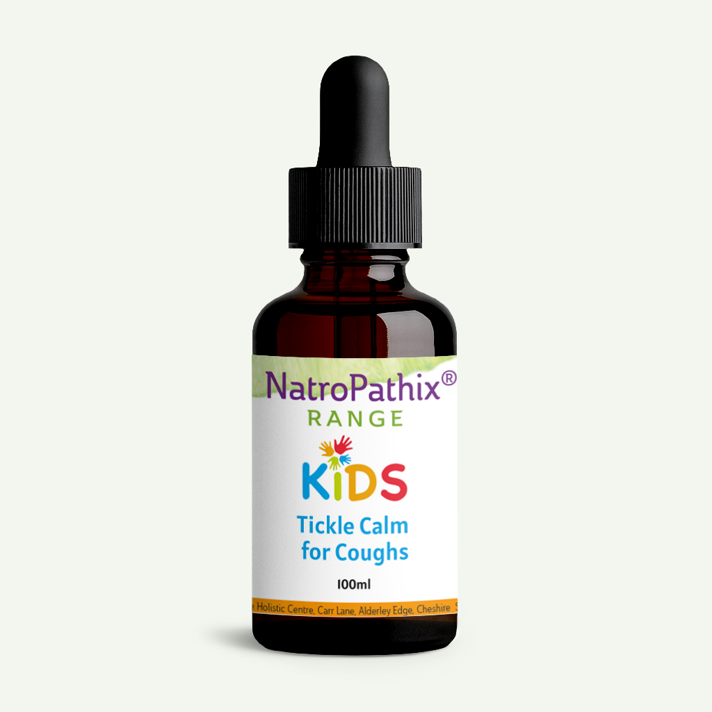 Kids Tickle Calm for Coughs 100ml tincture bottle
